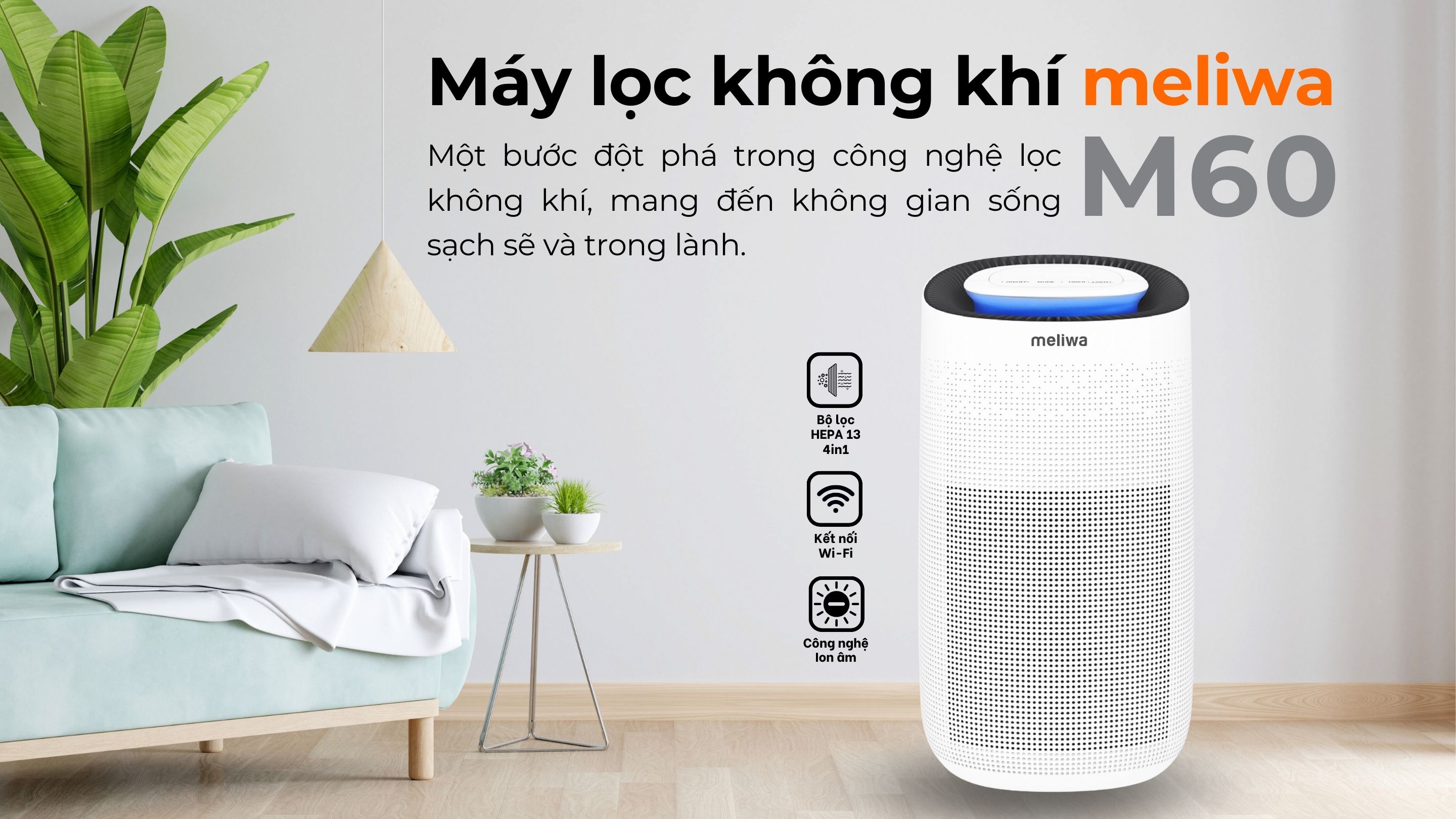 Máy lọc không khí meliwa M60