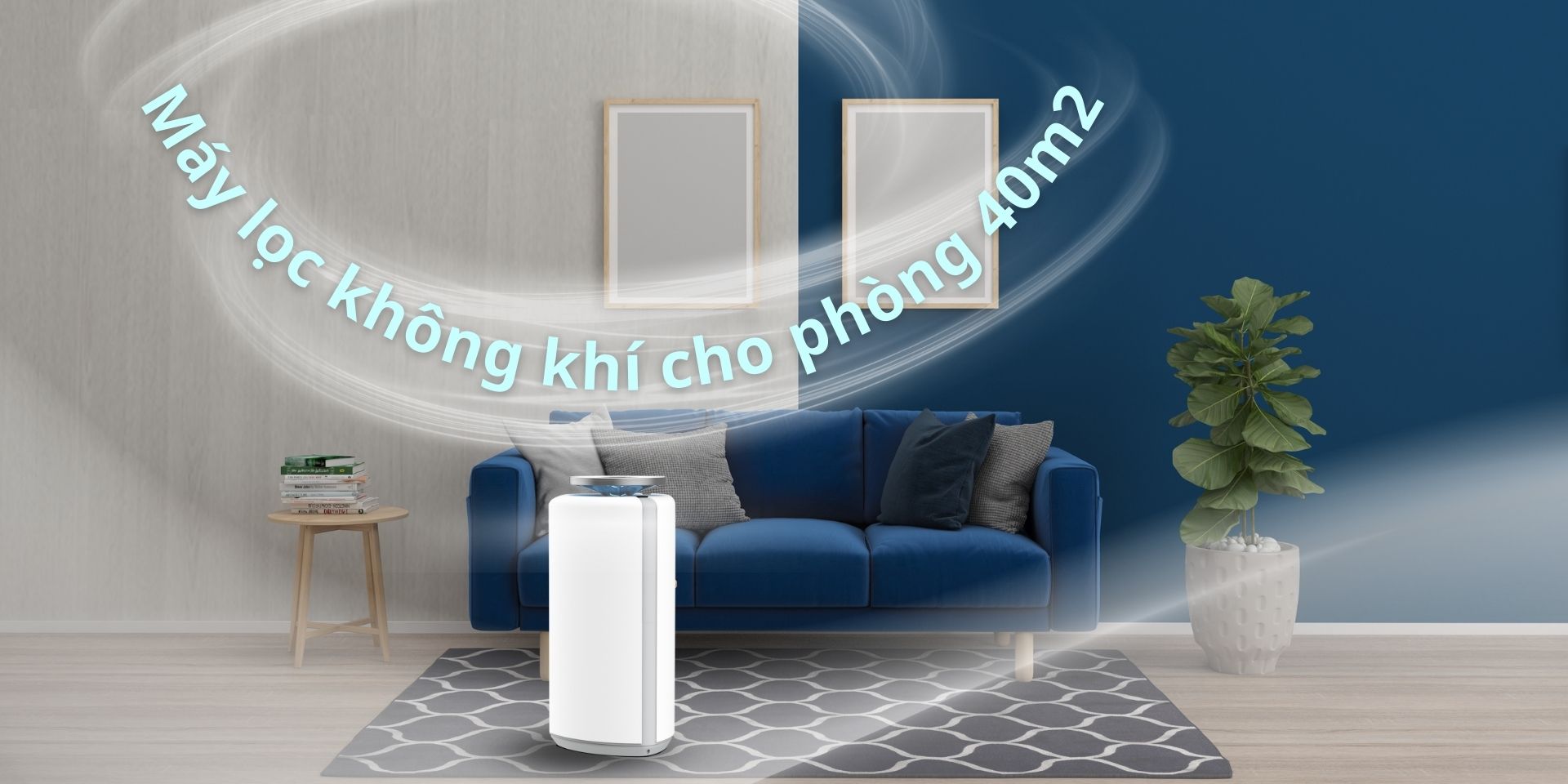 Máy lọc không khí meliwa M50 cho phòng 40m2